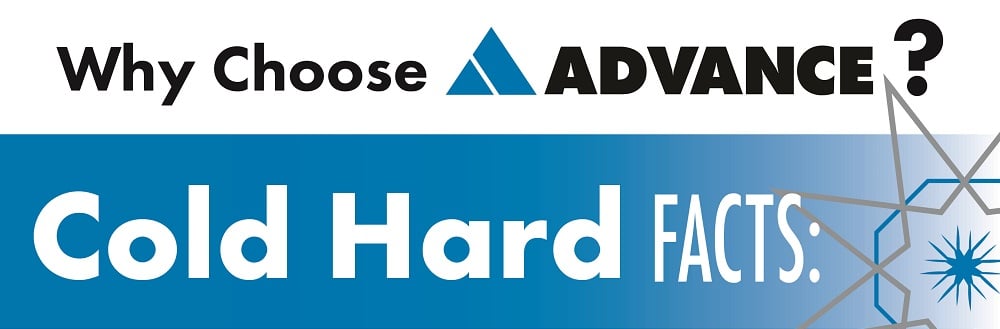 Why Choose Advance? Cold hard facts.